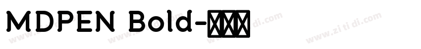 MDPEN Bold字体转换